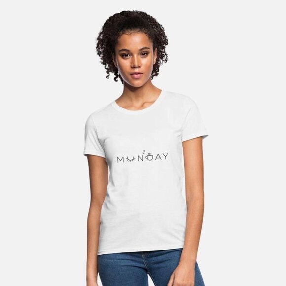 Kling Monday Feels White T-shirt - Picture 1 of 10